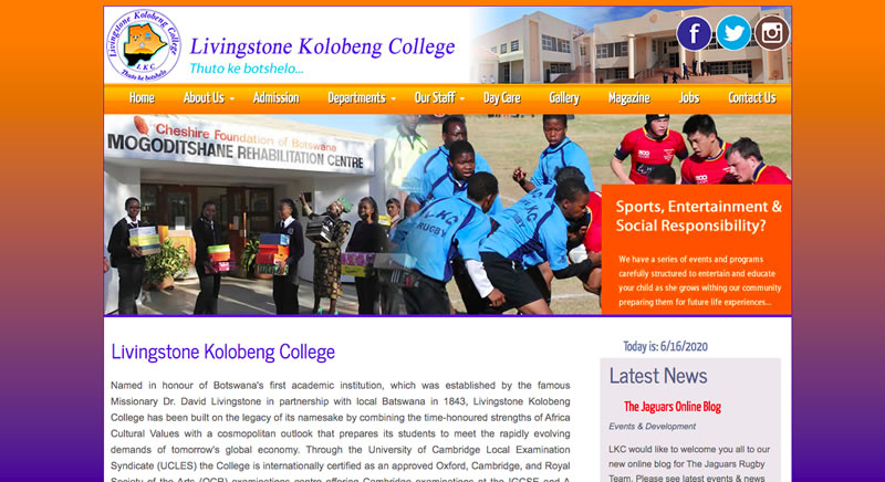 Livingstone Kolobeng College project